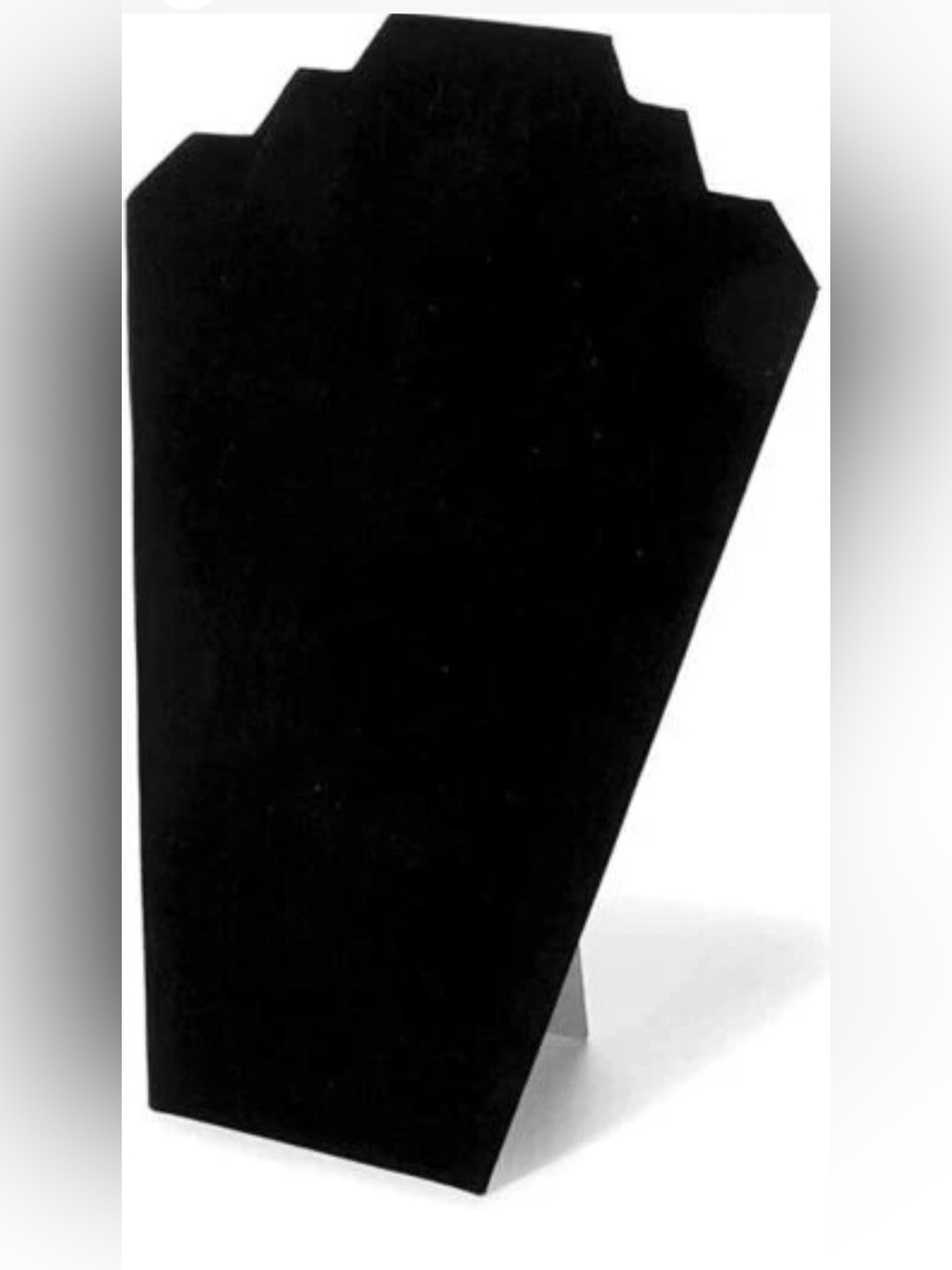 Darice Black Velvet Necklace Display Stand, 12.5”, NWT